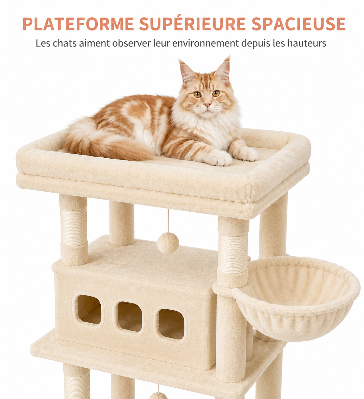 Arbre à chat Onyx beige - vue 5