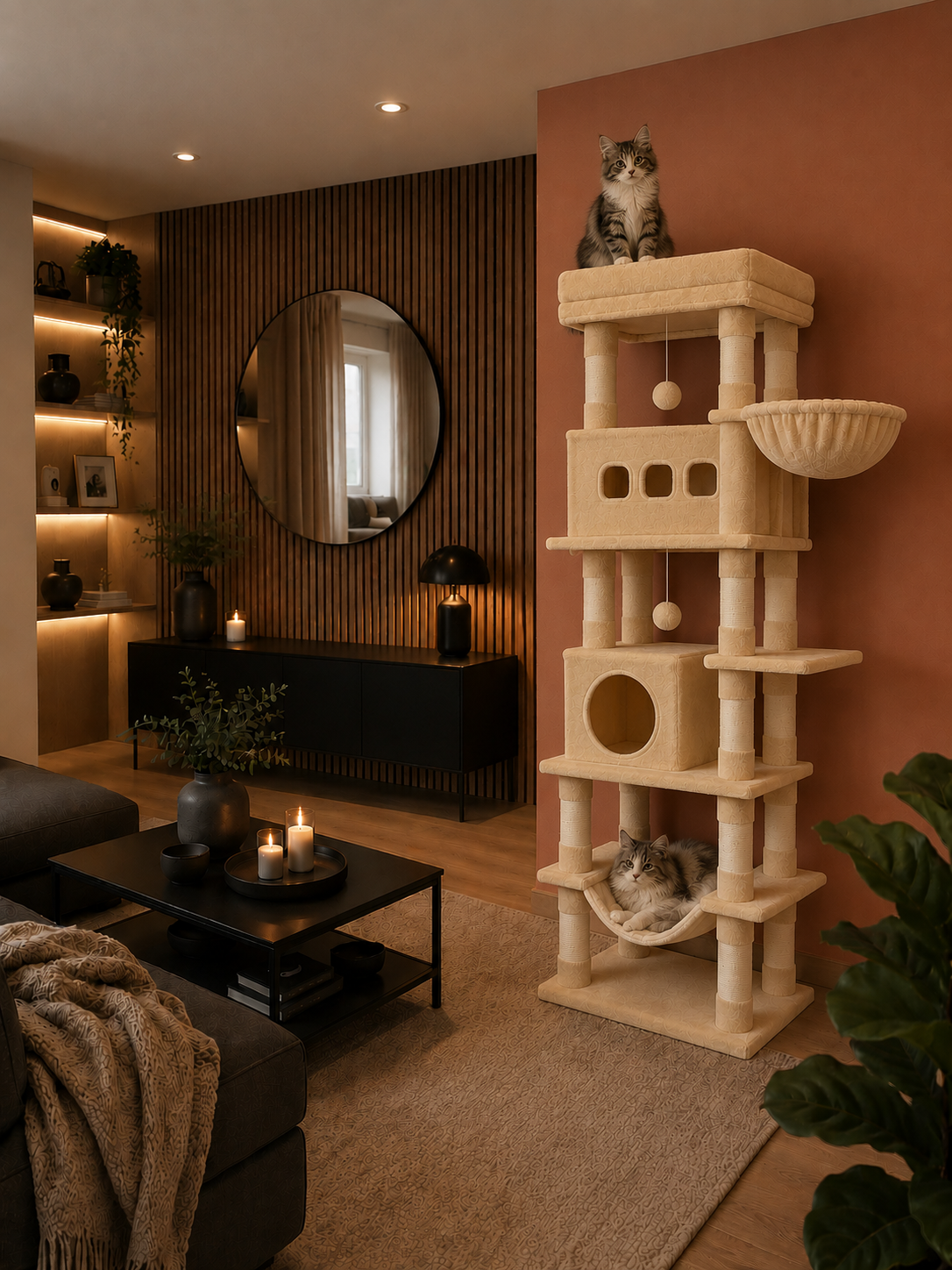 Arbre à chat Onyx beige - vue 6