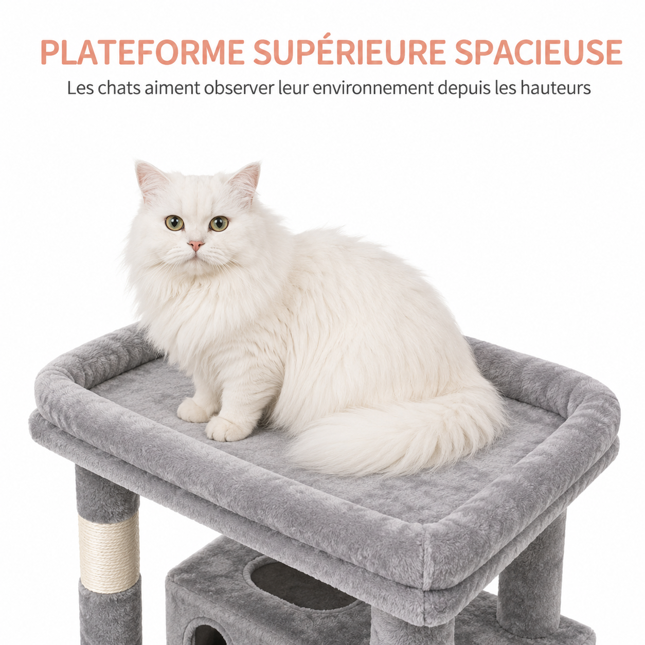 Arbre à chat Onyx gris clair - vue 5