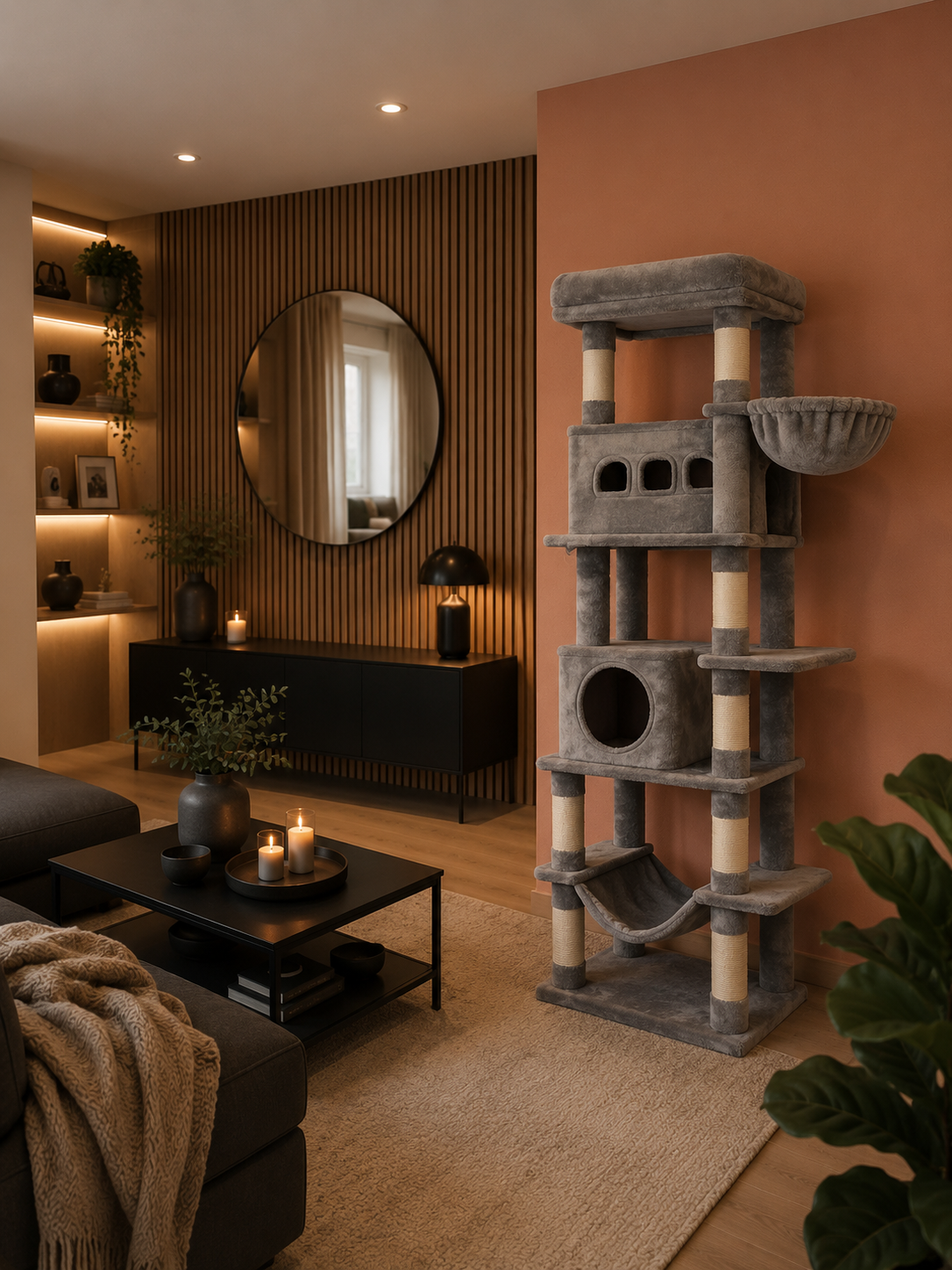 Arbre à chat Onyx gris foncé - vue 5