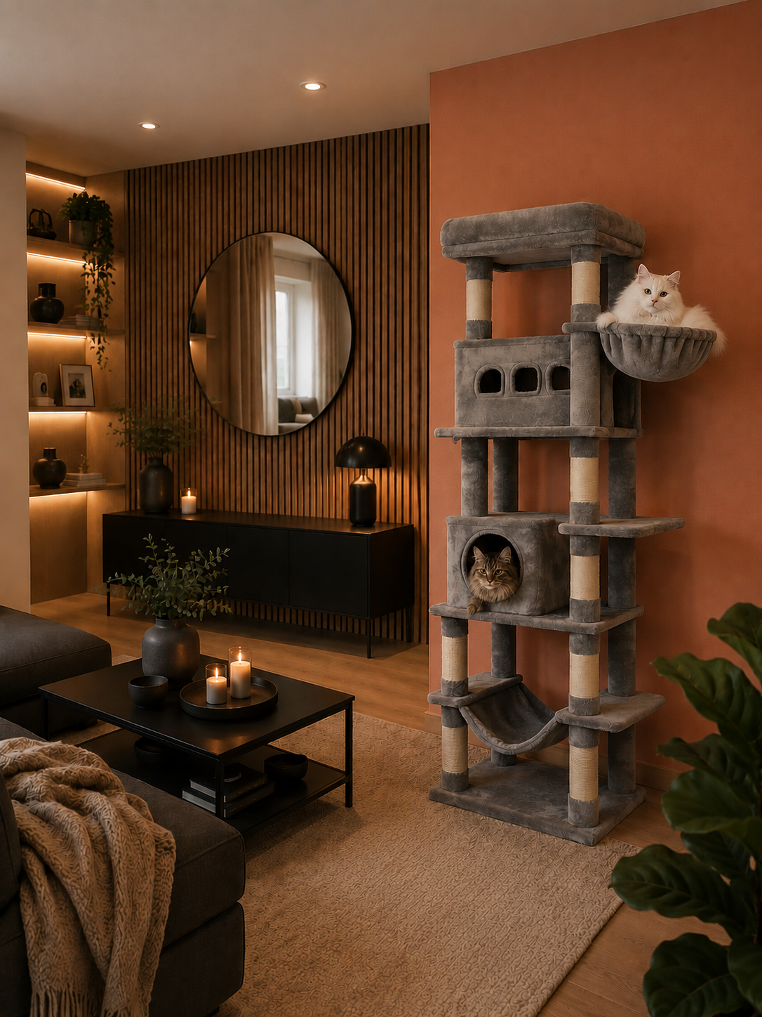 Arbre à chat Onyx gris foncé - vue 6