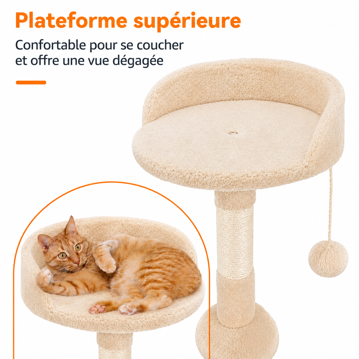 Arbre à chat Zénith beige - vue 2