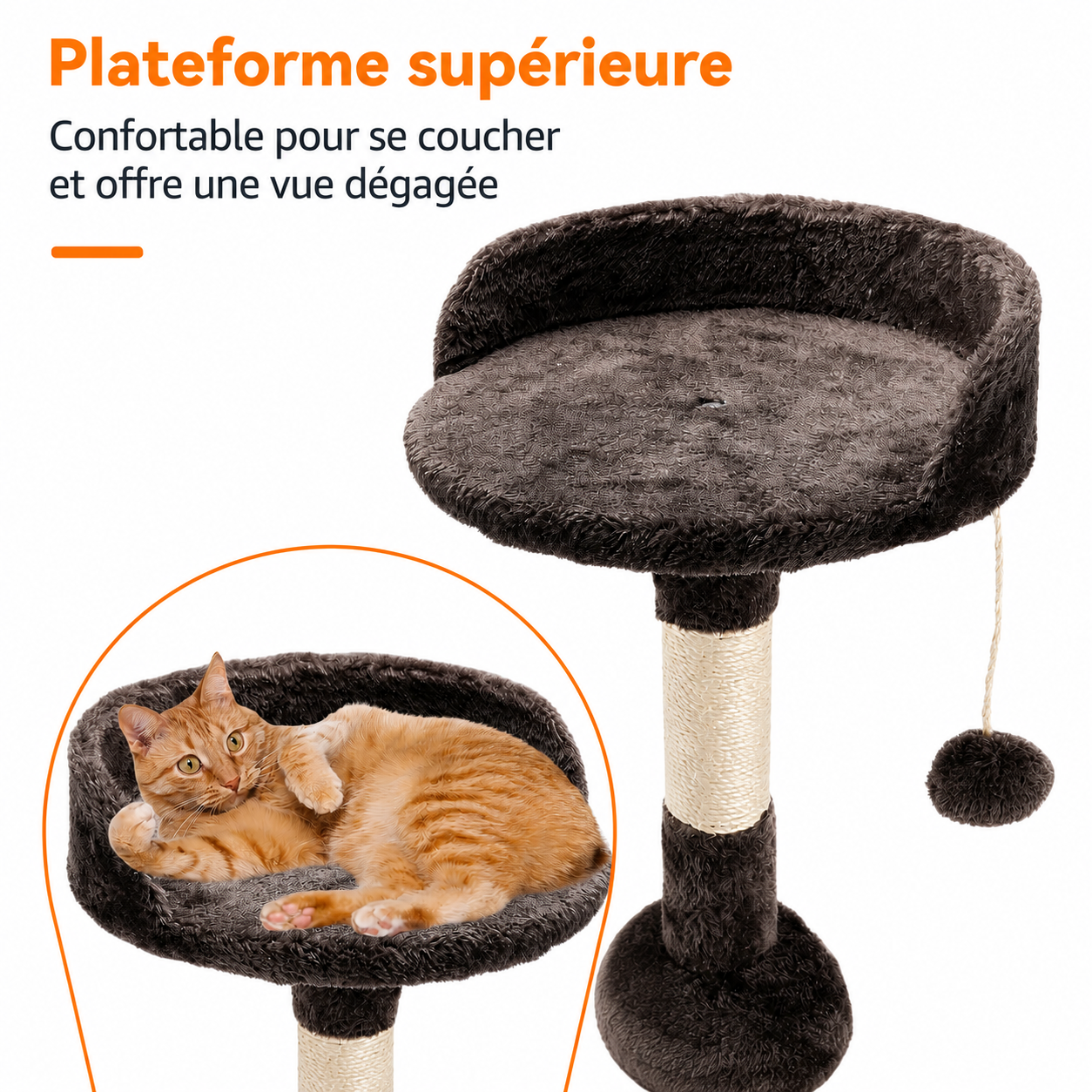 Arbre à chat Zénith marron - vue 2